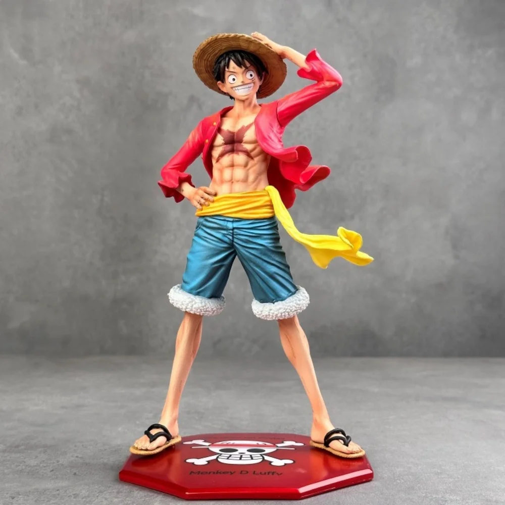

Anime One Piece Monkey·D·Luffy Zero Pressure Cap Ghost Island PVC Action Figure Collectible Model Doll Toy 22CM