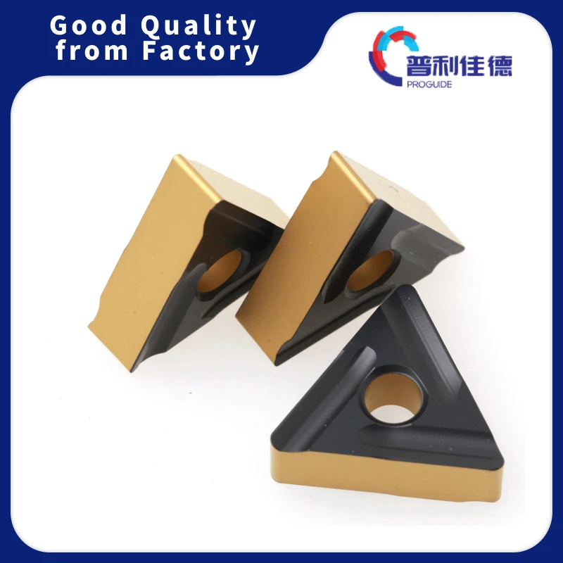 PROGUIDE TNMG160404 TNMG160408 R/L-S PC201 CNC Lathe Cutter Inserts Carbide Cutting Inserts External Turning Tool For Steel