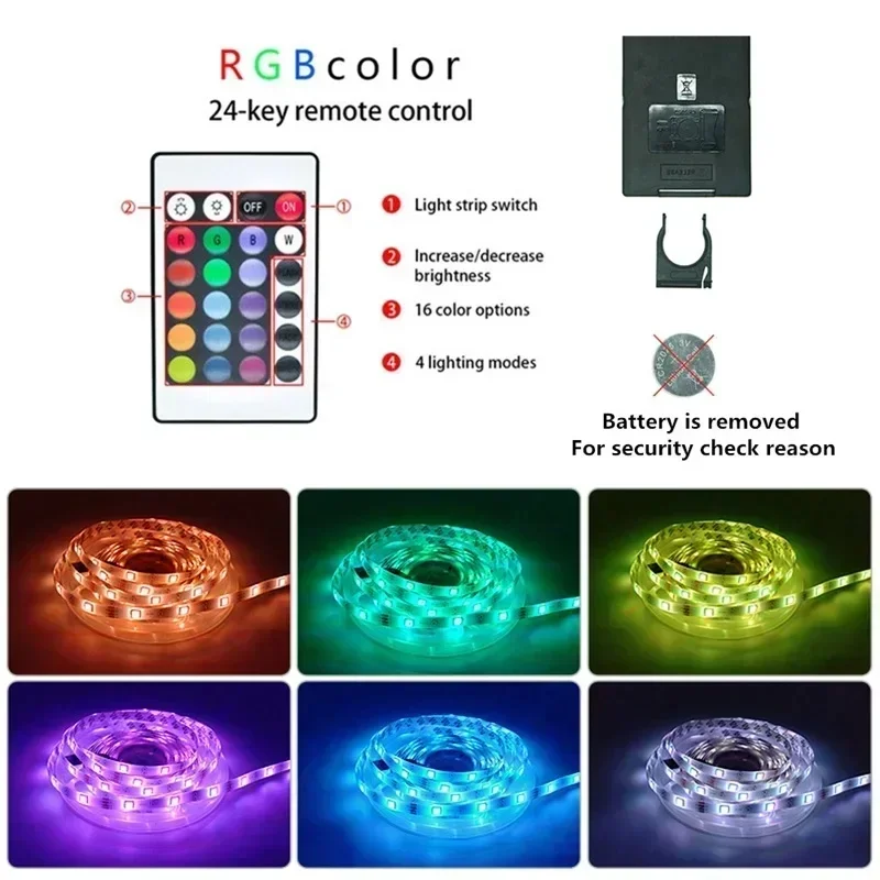 LED-Lichtstreifen mit Musik-Synchronisation, Farbwechsel RGB LED-Licht, Smart App & Fernbedienung, Flexibles Lampenband für Party-Raumdekoration – Detail 3