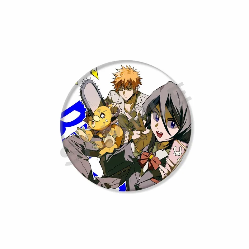 Bleach Kurosaki Ichigo Toshiro Hitsugaya Kokuto Enamel Pins Anime Brooches Hat Clothes Badge Jewelry Accessories Gifts for Kids