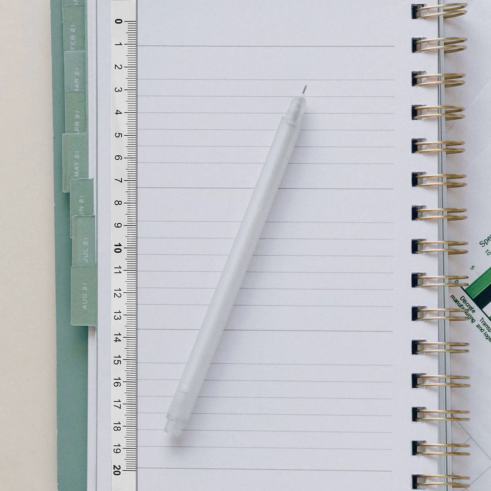 

20Pcs Ruler Scale Stickers Adhesive Measuring Tape Waterproof Self Adhesive Transparent Font Tape Measure for Workshop