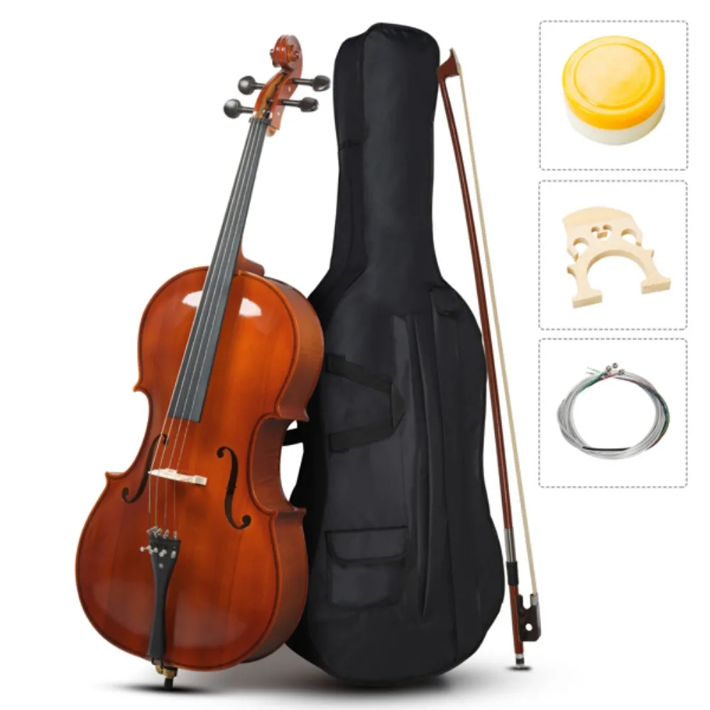 

Cello, 4/4 Spruce Panel, Maple Back and Side Panel, Tiger Patter, Natural Color, Violoncello