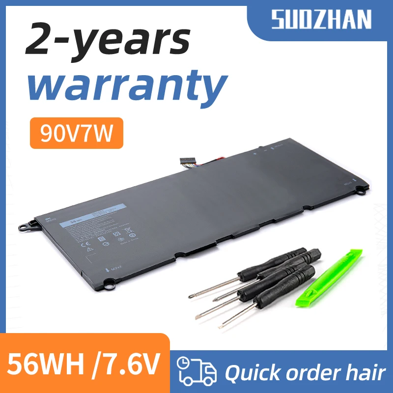 

SUOZHAN-bateria do portátil, 90V7W JHXPY JD25G 090V7W for Dell XPS 13 9343 XPS13 9350 13D-9343 P54G 0N7T6 5K9CP RWT1R, 0DRRP