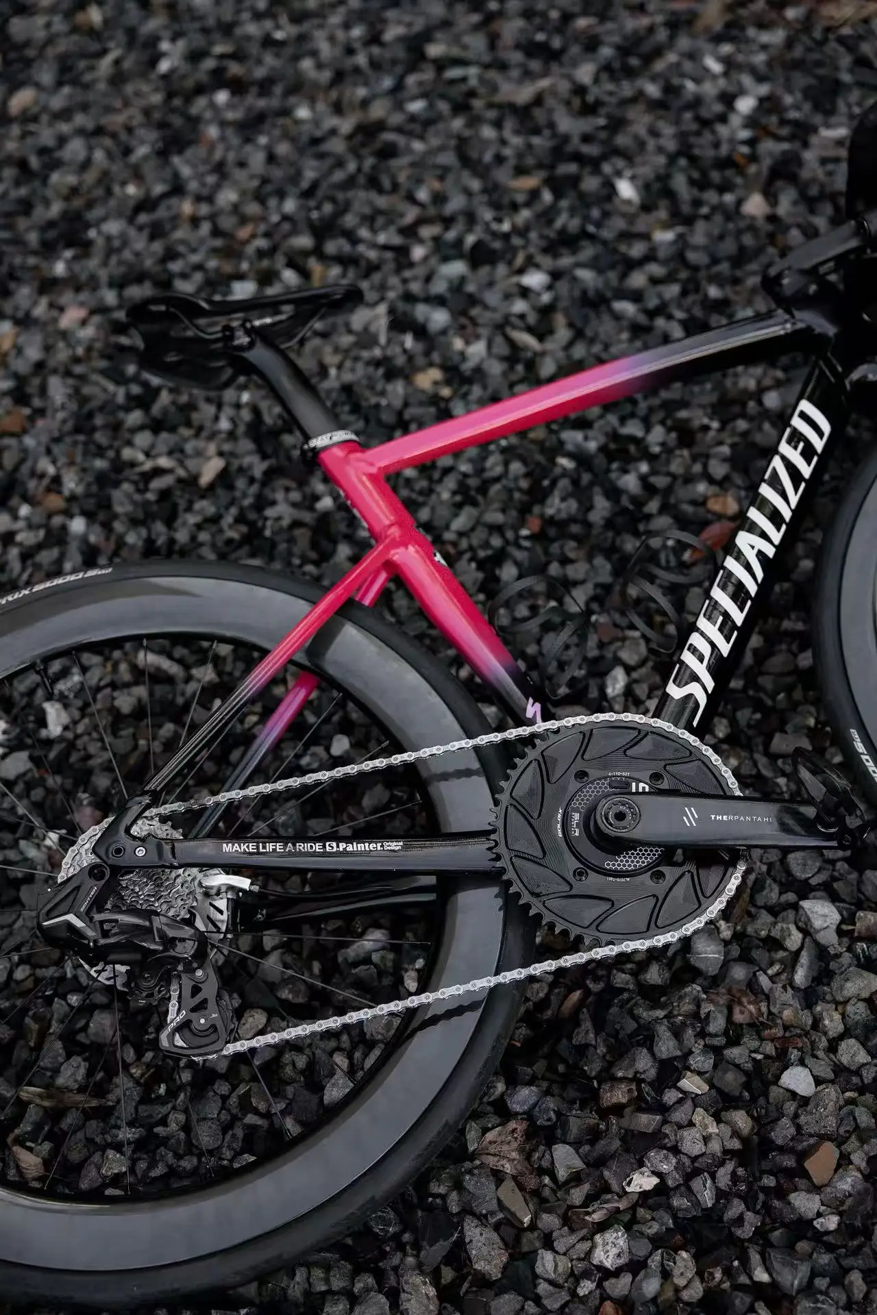 RPANTAHI Rennrad-Carbonfaser-Kurbelgarnitur SLRPower Meter Fahrrad-Kettenblattklemme Smart Riding Precision EASTON-Schnittstelle 150–172,5 mm – Detail 24
