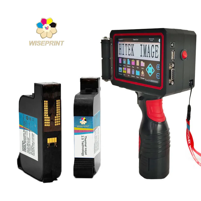 

WisePrint 50mm Mini Printing Shop Date Coding Machine Corrugated Box Steel Pipe Handheld Inkjet Printer