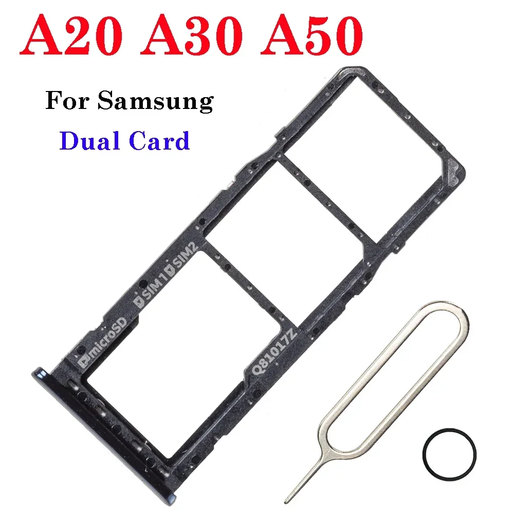 

1Set New Dual Micro SD SIM Card Tray Holder Reader Slot For Samsung Galaxy A20 A205F A30 A305F A305 A50 A505 A505F A505FM A505FN