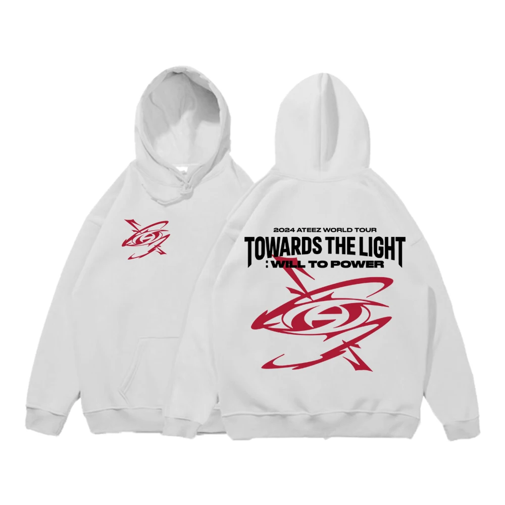 2024 Kpop Ateez World Tour Hoodies Ateez Towards The Light: Will To Power Hoodie 8 Makes 1 Team Sweatshirt