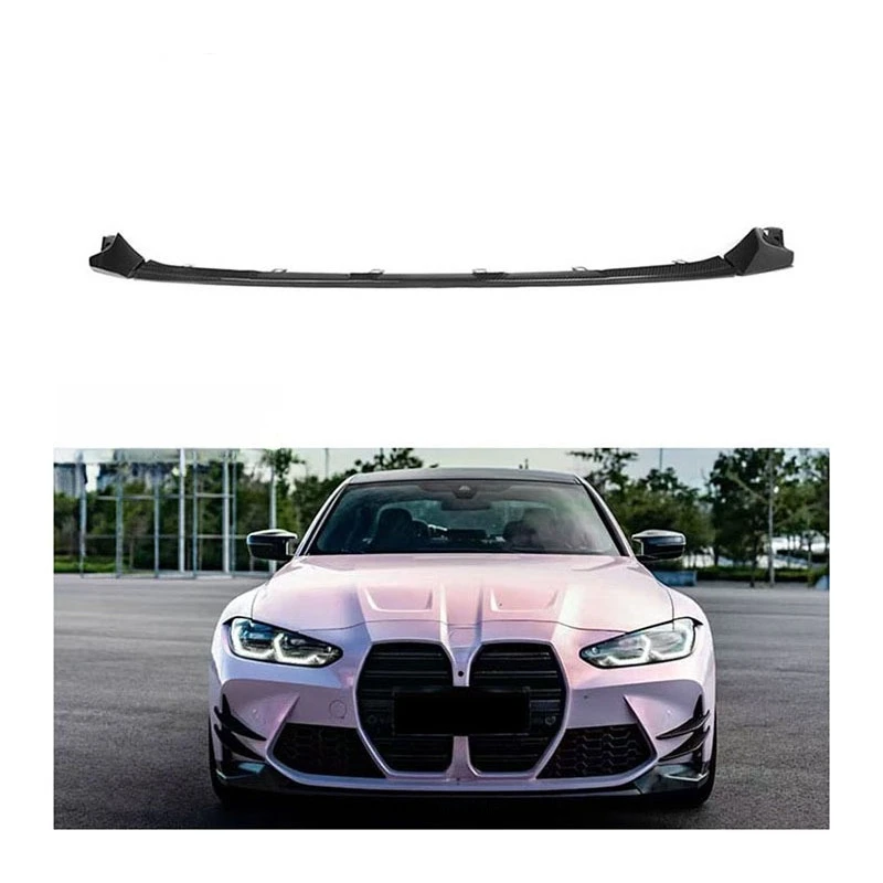 

Yaochi for M3 M4 G80 G82 Dry Carbon Front Lip Bumper with Exhaust Cut-Outs-Bolt-On Easy Installation