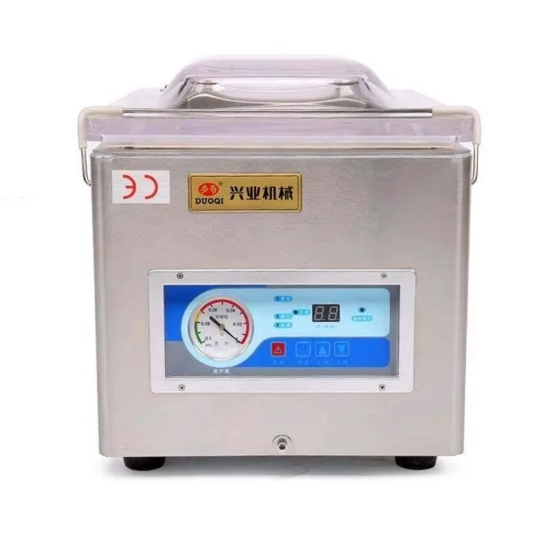 DZ-260 220v Industrial Table Top Packer Foodsaver Vacuum Sealer Food Vacuum Plastic Bag Packaging Sealing Machine