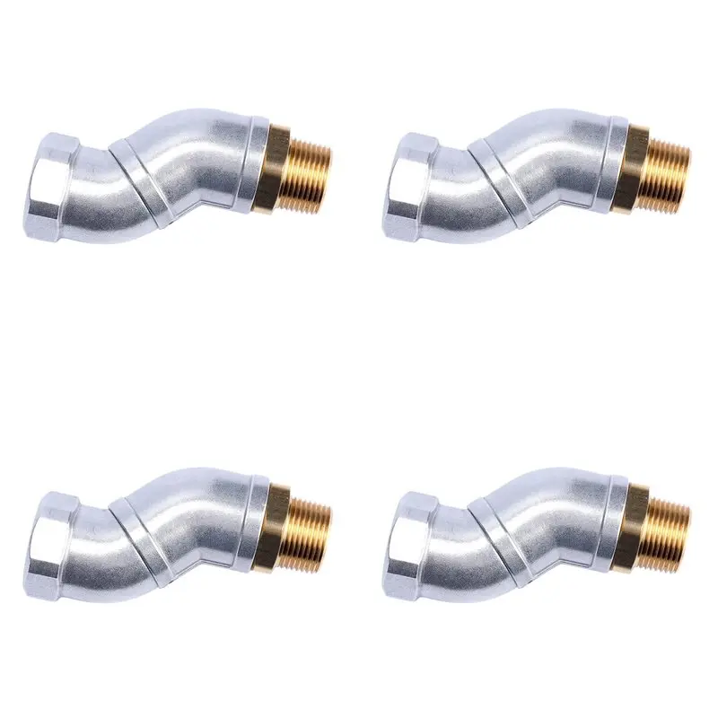 

4Pcs 1 Inch Fuel Hose Swivel 360 Rotating Connector For Fuel Nozzle Multi Plane Fuel Plane Swivel