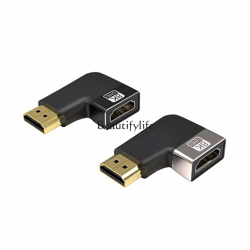 

2 8K60HZ ultra high definition adapter HDMI2.1 male to female extension head conversion head