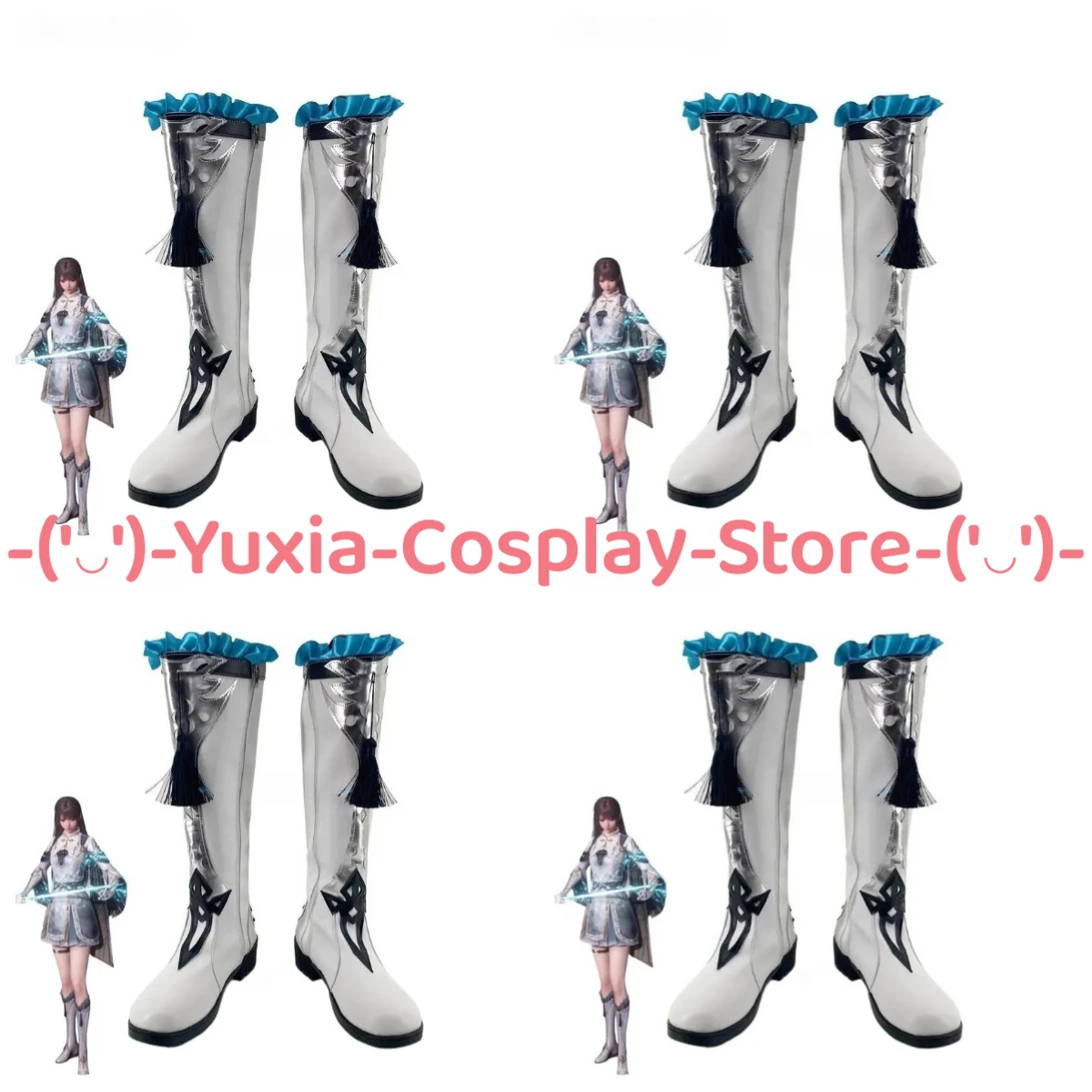 

Юксиакосплей! Обувь для косплея «Любовь и глубокое пространство», реквизит для игрового персонажа, ботинки из искусственной кожи, карнавальный костюм на Хэллоуин