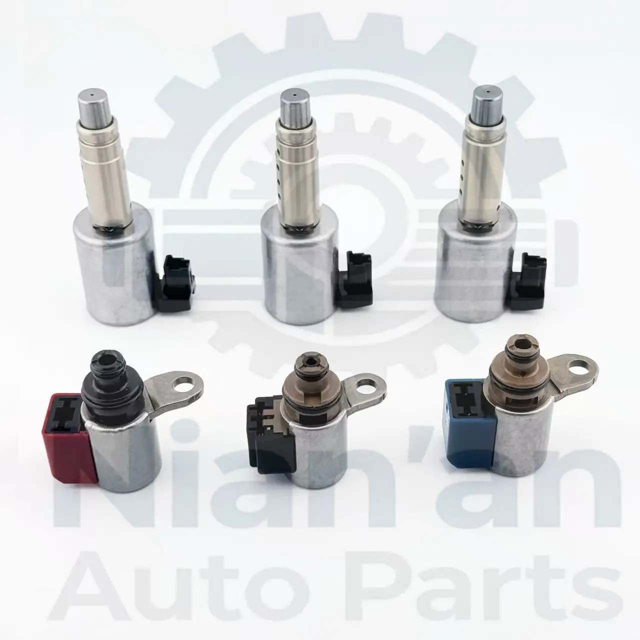 Juego de 6 válvulas solenoides de transmisión para caja de cambios automática JF414E JF414 RE4F03A, compatible con Nissan Versa, Almera, March, Micra, Tiida.