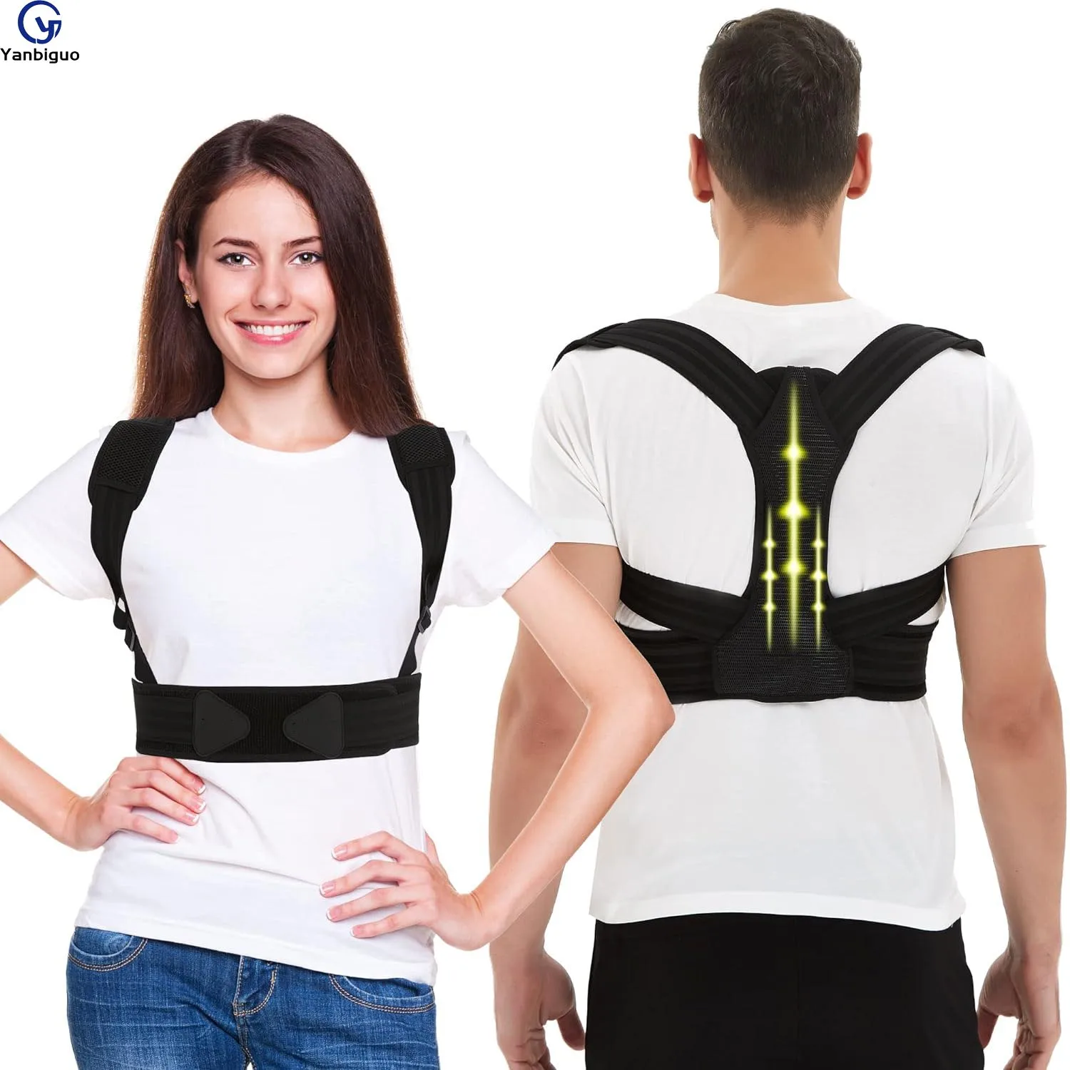 

Back Brace Posture Corrector,Relief for Waist,Back and Shoulder Pain,Adjustable Upper Back Brace&Breathable Posture Corrector