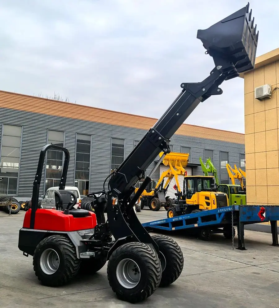 KZL918 Telescopic Wheel Loader 800kg Rated Load CE Certified In Stock Customizable