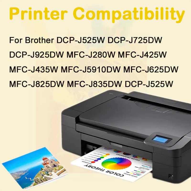 einkshop LC1240 Compatible Ink Cartridge LC73 LC75 LC12 For Brother MFC J430W J825DW J5910DW J625DW J6510DW J6710DW J6910DW