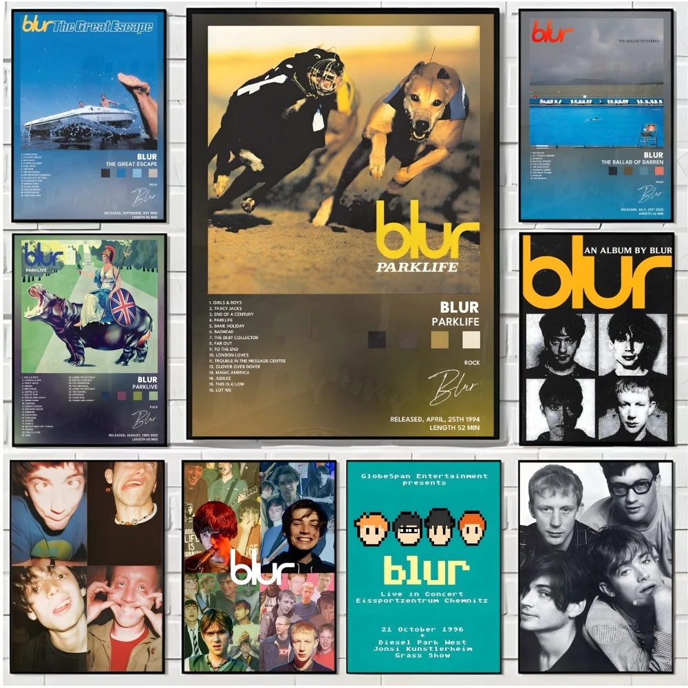 

Постер с изображением рок-группы B-Blur, декоративные наклейки на стену, фреска, фотопечать для дома, гостиной, декора прихожей