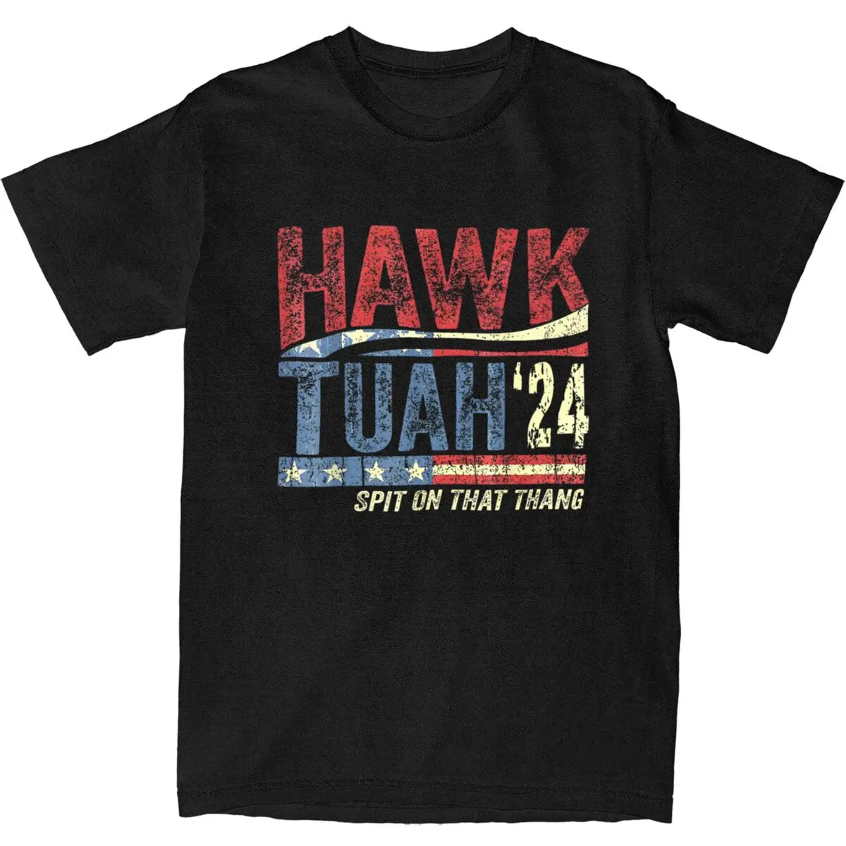 Men T Shirt Hawk Tuah 24 Spit On That Thang T-Shirts Hip Hop Beach Tee Shirt Awesome Casual Cotton Tops Gift Idea