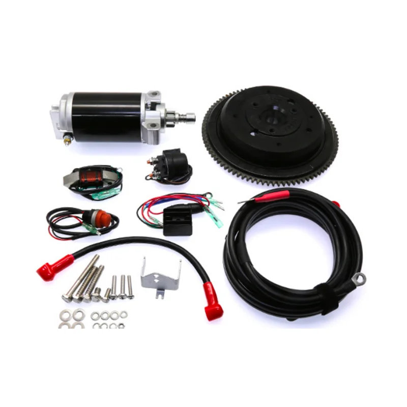 Für Yamaha 63V-85550-00 61N-85550-10 66T-85550-00 15 PS 2-Takt-Bootsmotoren Elektrostart 2-Takt-Motorsatz Elektrostart-Kit