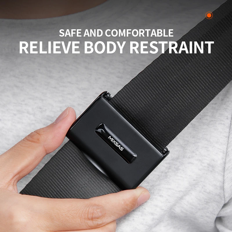 

MIXSAS Car Seat Belt Adjustable Clip Black Seatbelt Tensioning Limit Clamp Anti-Slip Safety Fixing Clip Holder Car Accessories