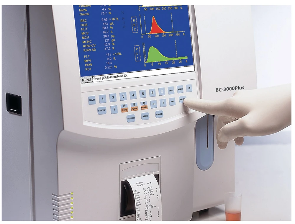 Used Original Mindray BC-3000 Plus BC-2800 BC-10 BC-20 3 Part Auto Hematology Analyzer with 20 Parameters Reagents Available