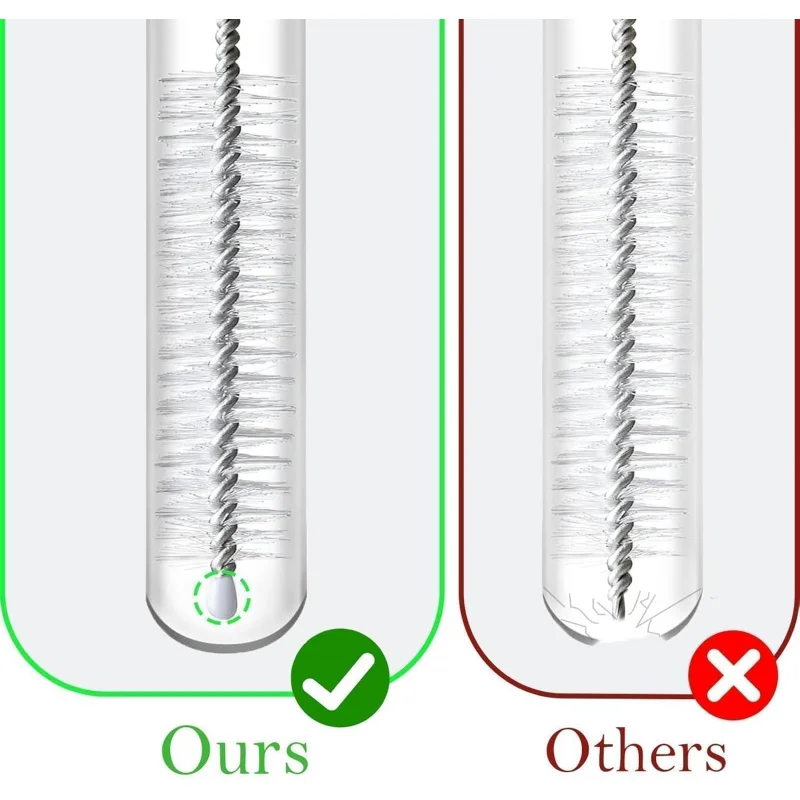 แปรงทำความสะอาดหลอด, แปรงทำความสะอาดท่อยาว, หลอดบนแก้วน้ำ, ขวด, ถ้วยซิปปี้และท่อ (9.8 นิ้ว + 13 นิ้ว)