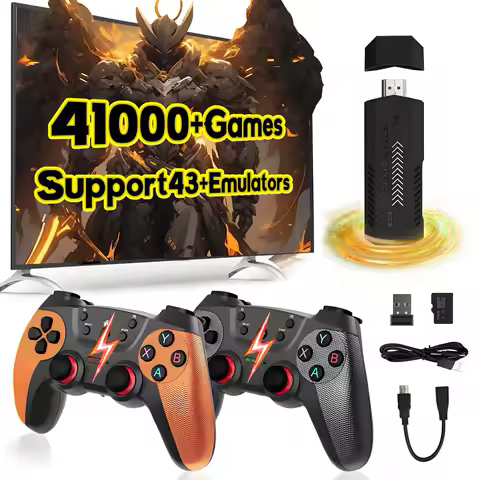 X2 Ultra Game Stick 4K Retro Gaming Consoles Family TV Video Game Consoles Classic 128GB 41000+ Games for Psp/Ps1