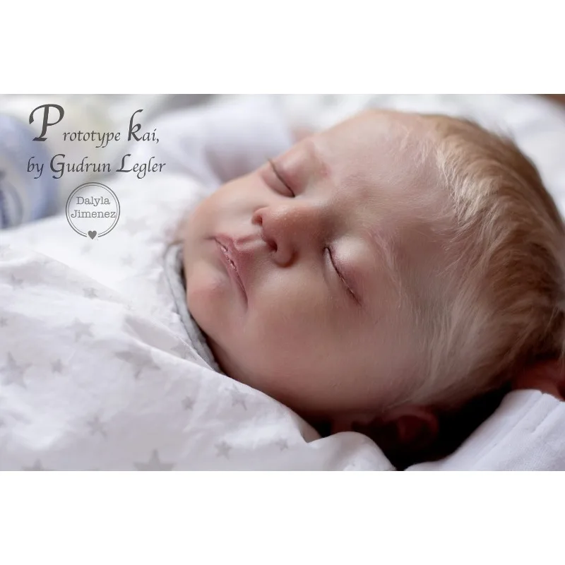 19inch Reborn Baby Kit Kai Lifelike Soft Touch Reborn Unassembled Kit Drop Shipping