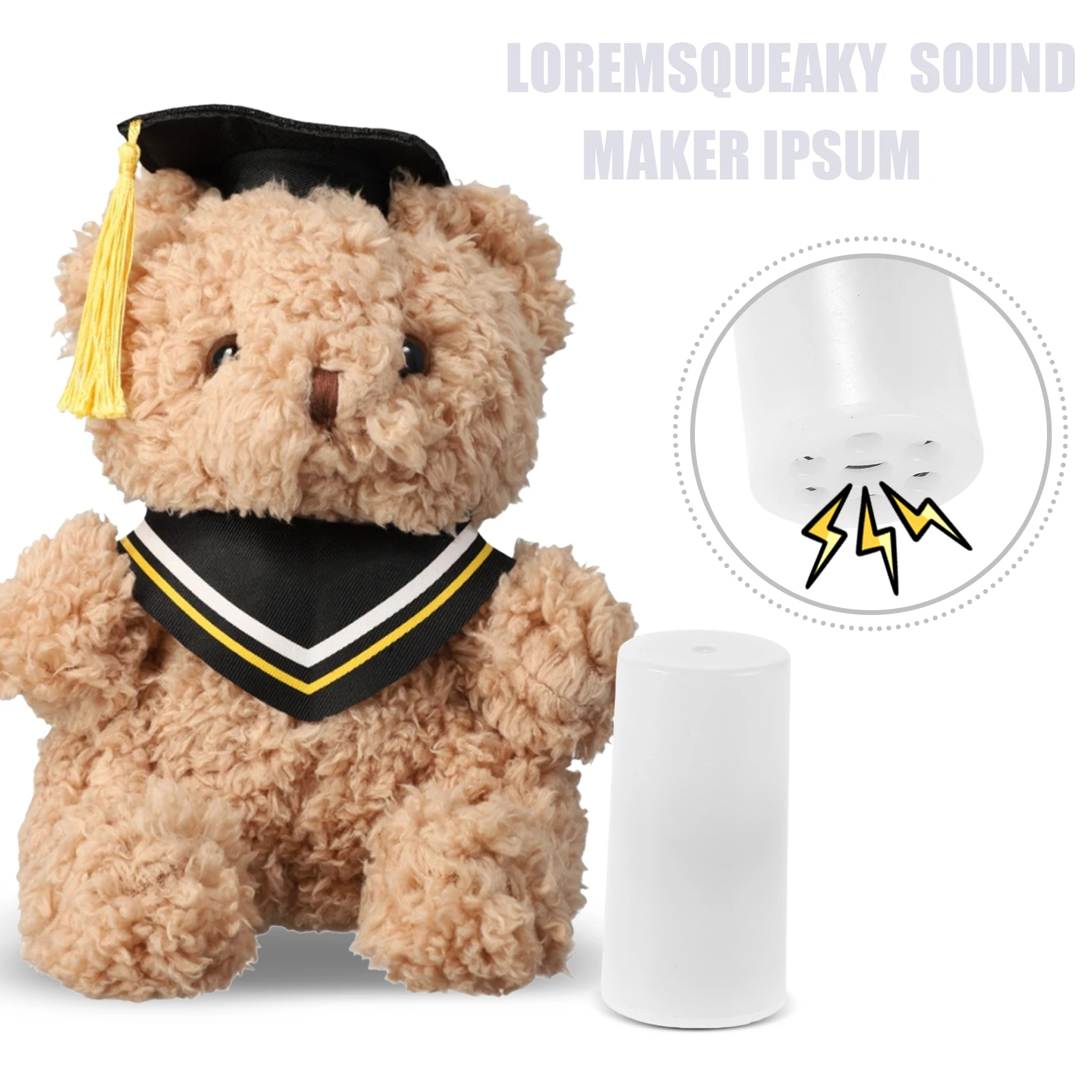 20 piezas insertos chirriantes de juguete: piezas de repuesto de bola para masticar para perros de plástico para hacer ruido para mascotas, reparación DIY para juguetes para masticar perros para niños