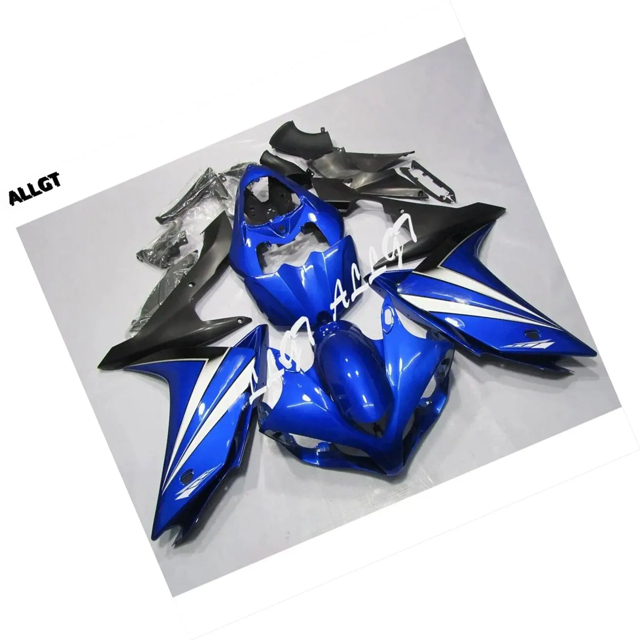 

Комплект обтекателей с графическим дизайном, окрашенный в синий и матовый черный цвета, для мотоцикла Yamaha YZF R1 2007-2008
