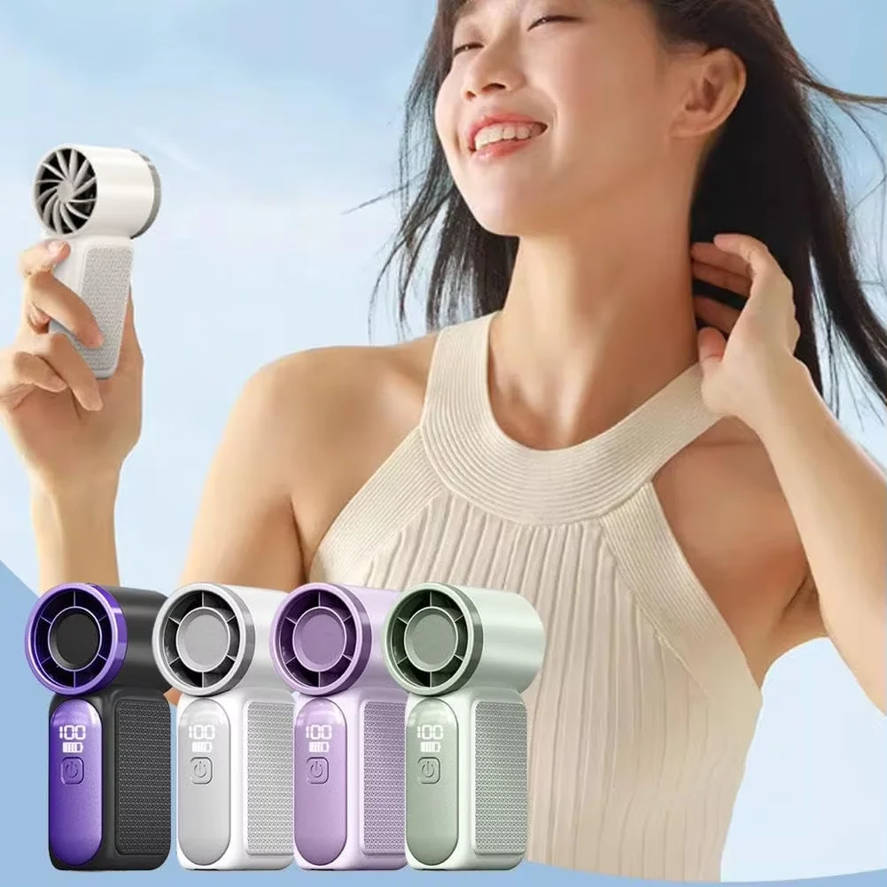 مروحة محمولة صغيرة محمولة 100 سرعة مروحة تبريد قابلة للشحن متعددة الوظائف هدية السفر تبريد للاستخدام في مكتب السفر في الهواء الطلق