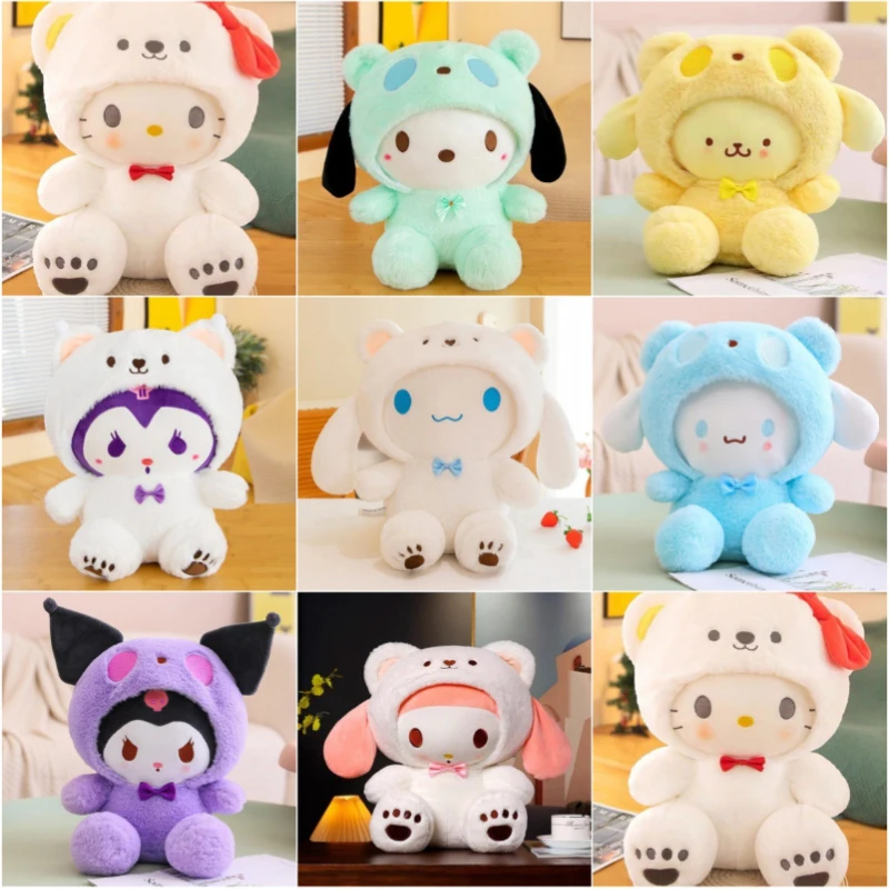 

**STOCK Sanrio 25Cm Anime Kuromid Toys Kawaii Mymelody Cinnamorol Plush Soft Stuffed Animals Doll Plushie Pillow Xmas Gift Decor