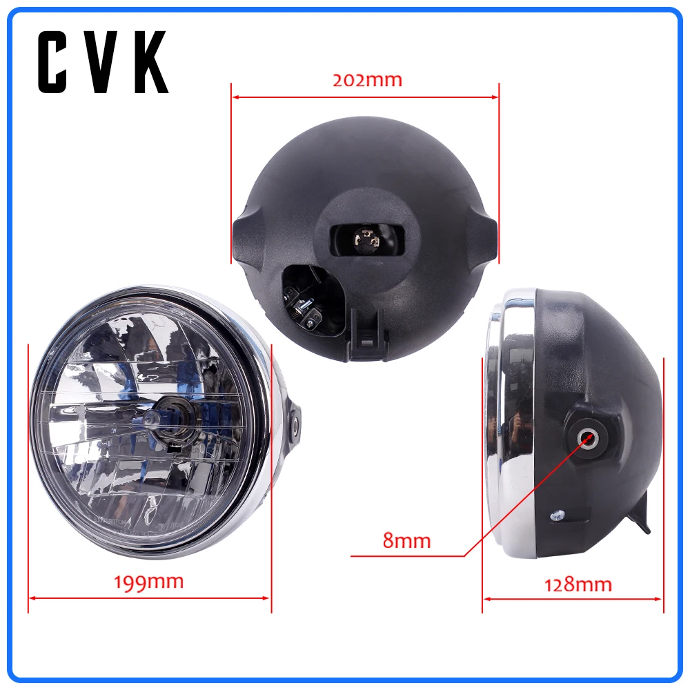 CVK Motorcycle Headlight Headlamp Head Light For HONDA Hornet CB400 CB500 CB600 CB1300 VTR250 CB250 VTEC400 CB VTEC 400 Lamp