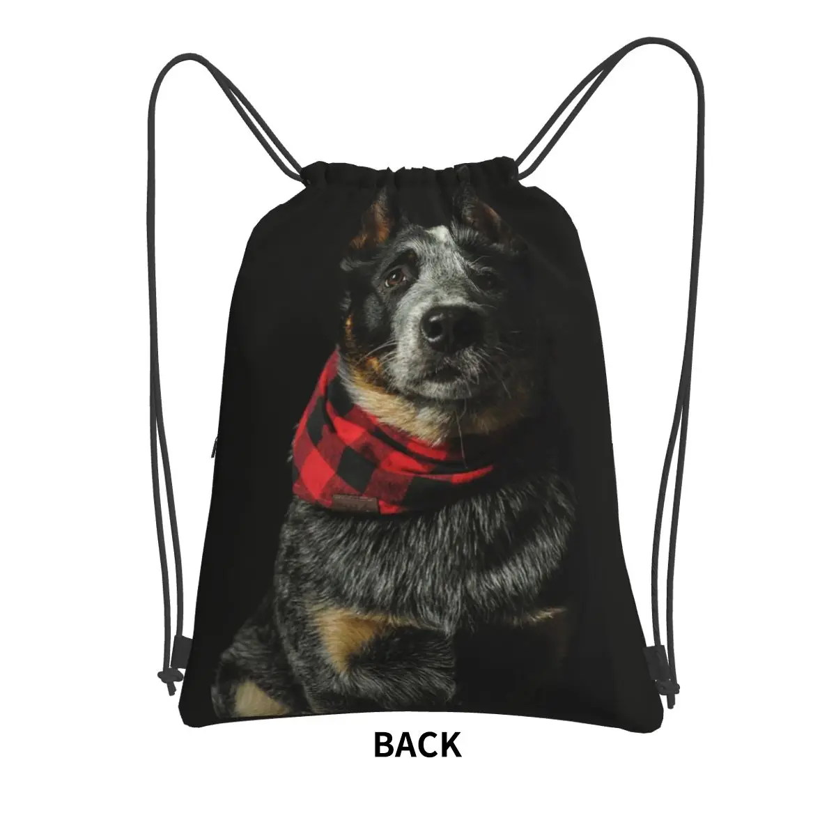 Australian Cattle Dog Backpacks Multi-function Drawstring Bundle Pocket Storage Bag Book Bags for Man Woman Students