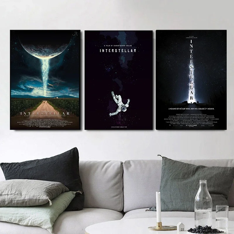 ملصق طباعة قماش عالي الدقة للديكور المنزلي ، فيلم مشهور ، فن حائط بين النجوم ، الحياة الجمالية ، غرفة المعيشة ، بار ، مقهى ، كلاسيكي #2