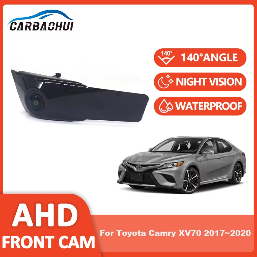 

HD AHD CVBS 1080P Автомобильная камера переднего вида с парковочным логотипом для Toyota Camry XV70 2017 2018 2019 2020