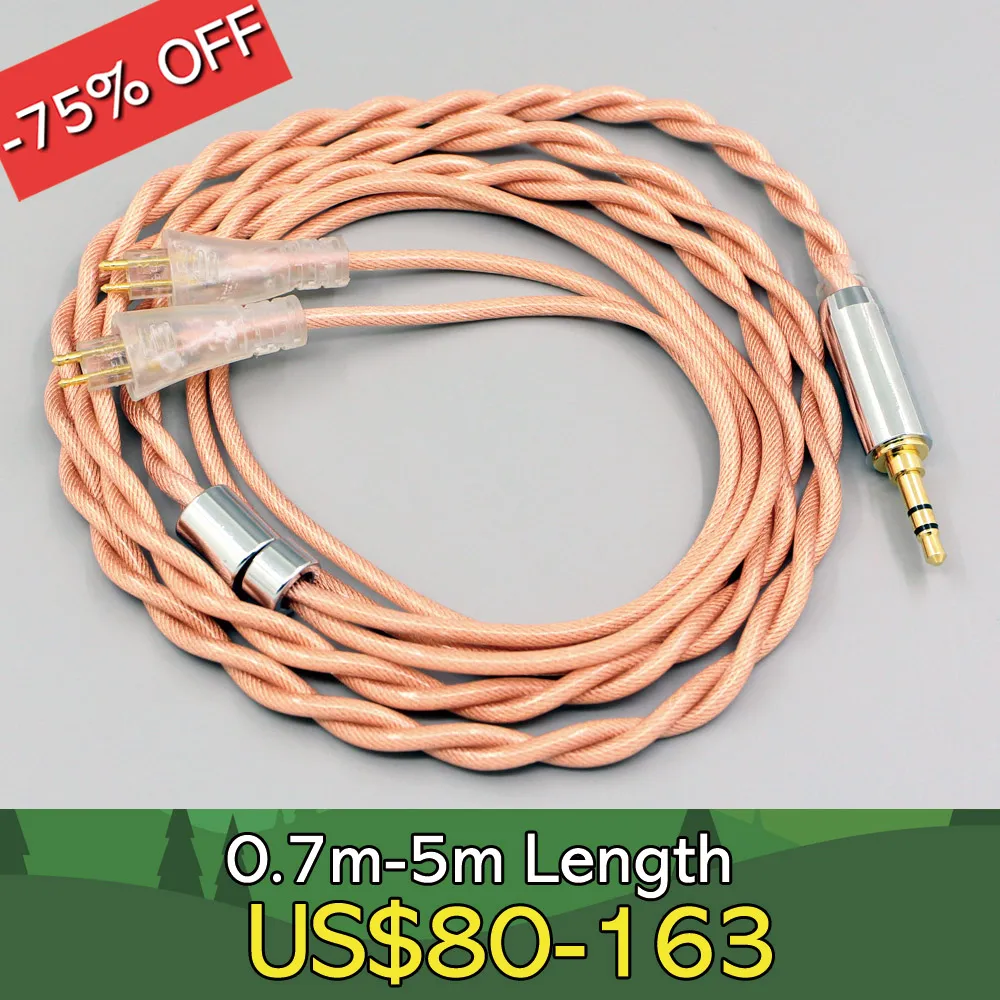 

Type6 756 core Shielding 7n Litz OCC Earphone Cable For FOSTEX TH900 MKII MK2 TH-909 TR-X00 TH-600 Headphone LN007993