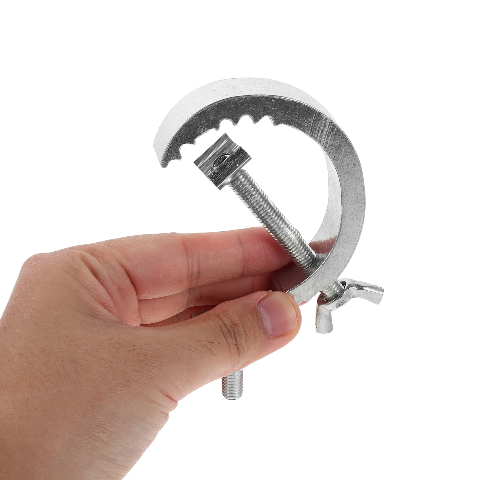 

4 Pcs Stage Light Hook Work Lamp Clamp Heavy Duty Hanging Hooks Fixture Thicken for Ceiling Lights Metal Fittings