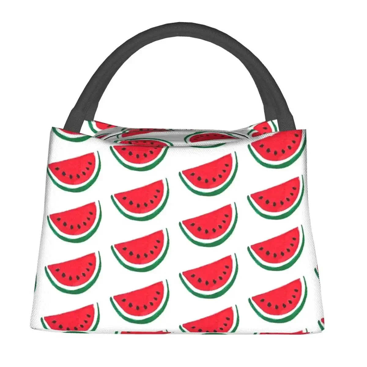 Classic Watermelon Lunch Bags Insulated Bento Box Portable Lunch Tote Leakproof Picnic Bags Cooler Thermal Bag for Woman Student