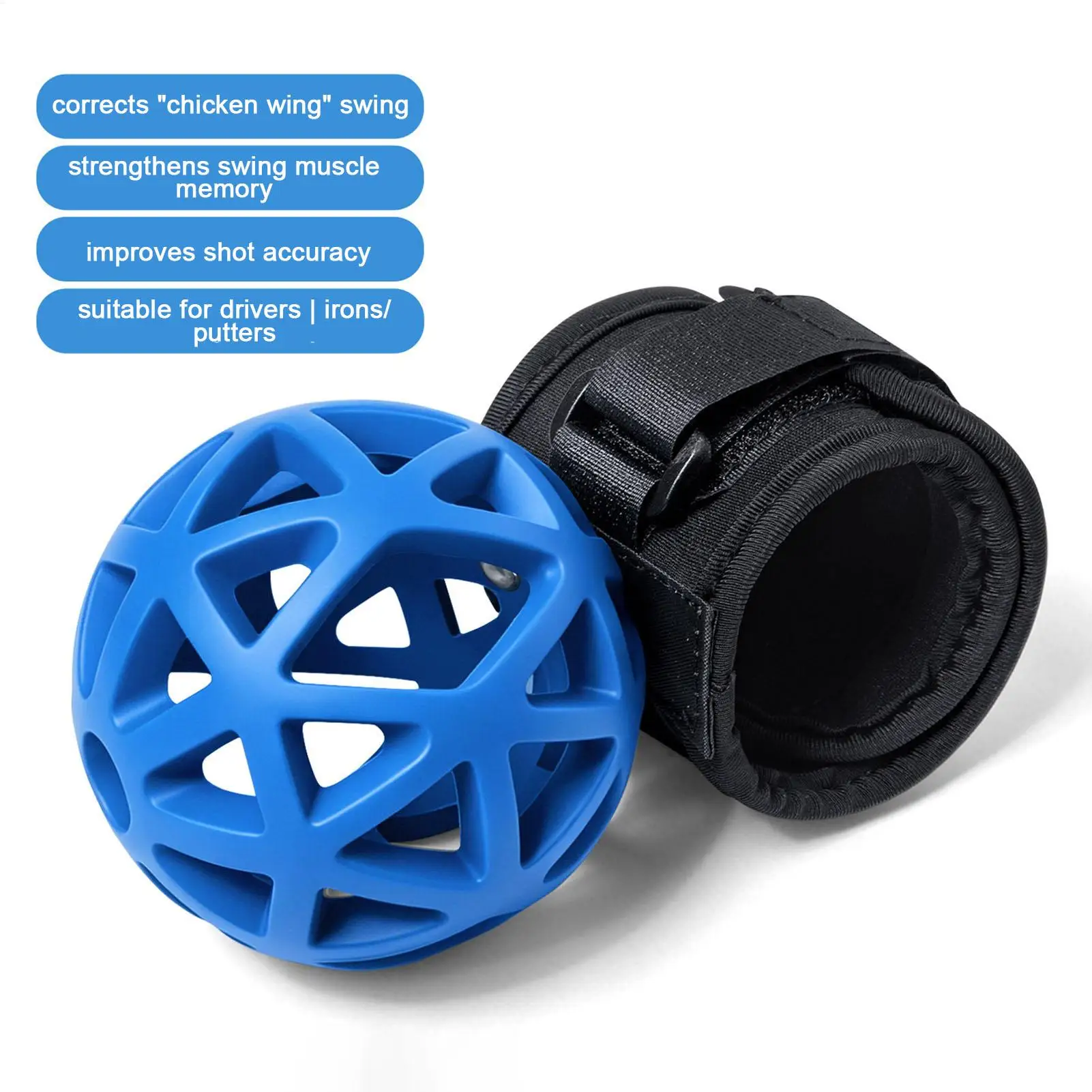 

Smart Ball Golf Training Aid Beginner Golf Swing Trainer Golfing Wrist Strap Training Ball For Men Women Enthusiasts Outdoor