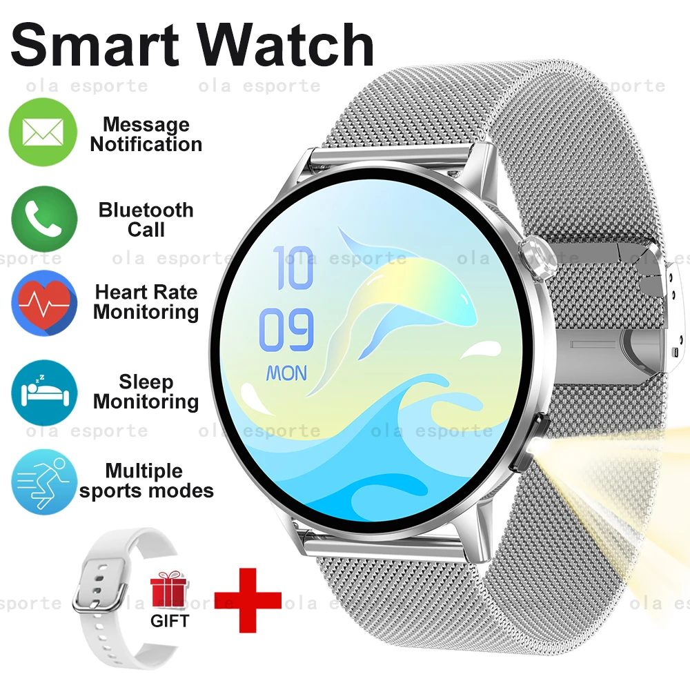 

Смарт-часы для мужчин и женщин, мониторинг здоровья, Bluetooth-вызов, умные часы IP68, водонепроницаемые, 466*466, AMOLED-экран, фитнес-спортивные часы