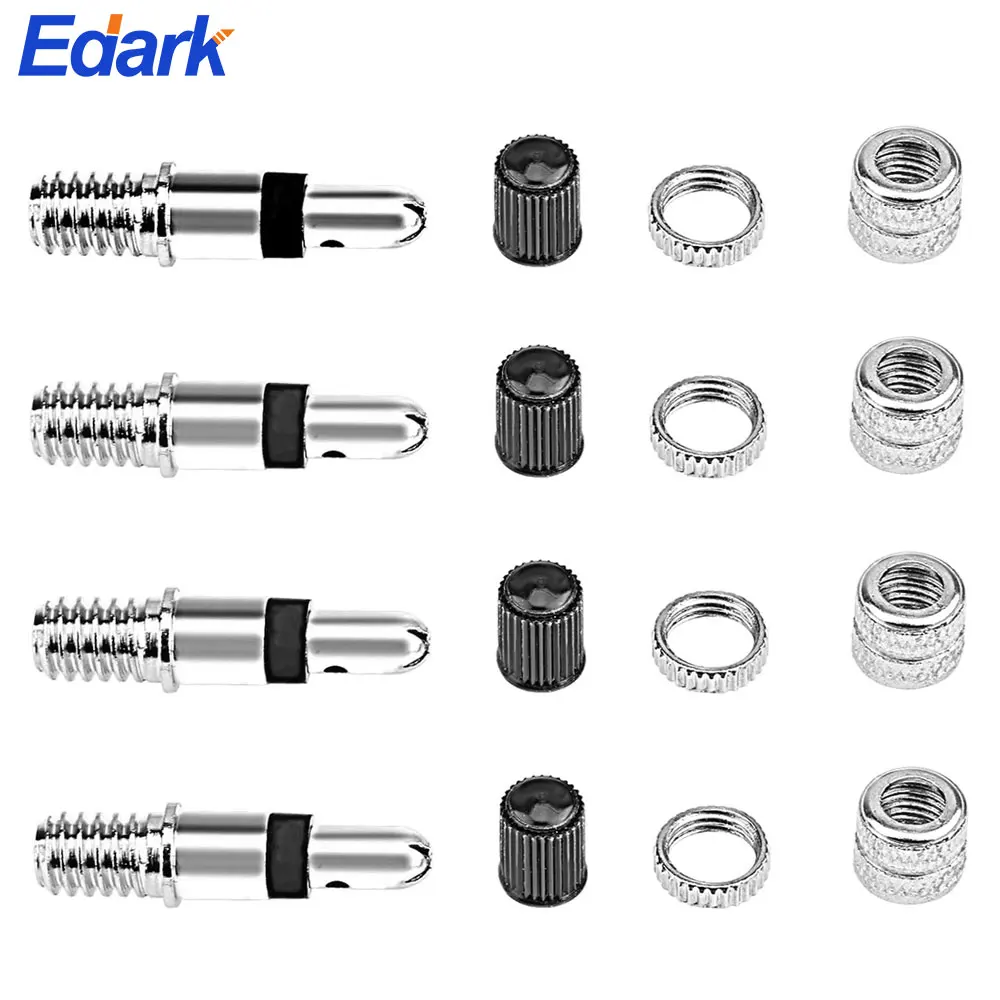 

1 Set Fashion Bike Tire Valve Core, High Strength Lightweight German Valve Stems Core Nickel Plated Brass for Electric Vehicles