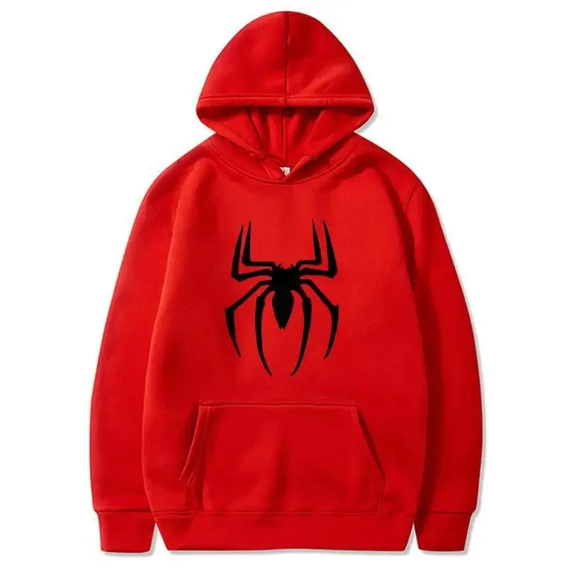 Parkour printhoodies spider men spiderman hoodie for clothing women pullovers winter sweater sweatshirt jackets black white