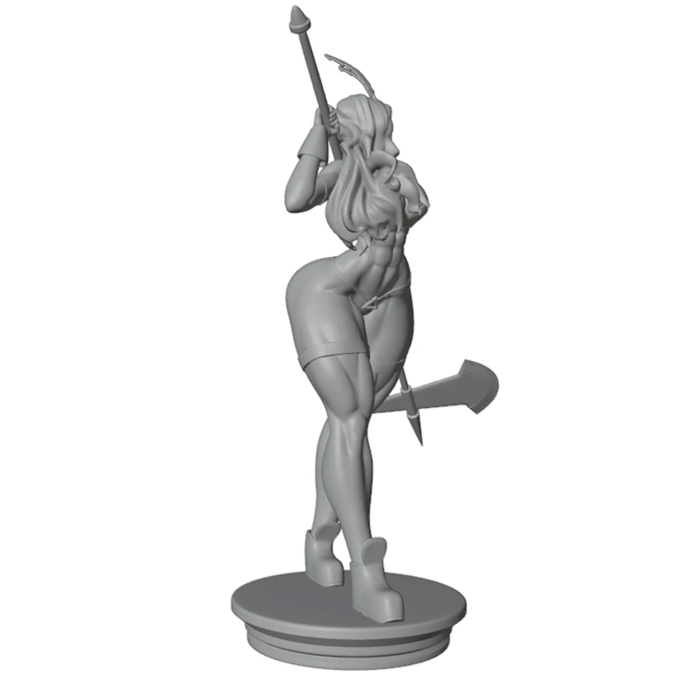 1/24 3d Printing Model Kit Dragon's Crown Warrior Resin Figure Model Kit DIY Miniature Reduction Statue Unpainted Kit Toys