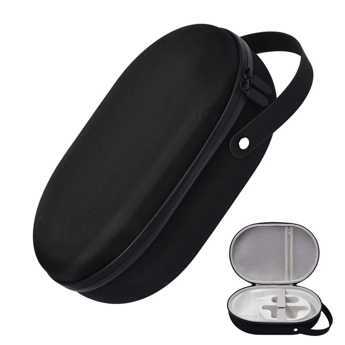 Hard Carrying Case for Vision Pro VR Headset, Travel Case Protective Storage Bag EVA Shockproof Waterproof - A