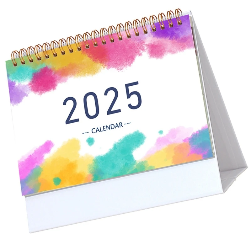 تقويم 2024-2025، تقويم 18 شهرًا من يوليو 2024 إلى ديسمبر 2025، مخطط تقويم مكتبي مزدوج الملف، 5.5 × 3.6 × 6.7 بوصة