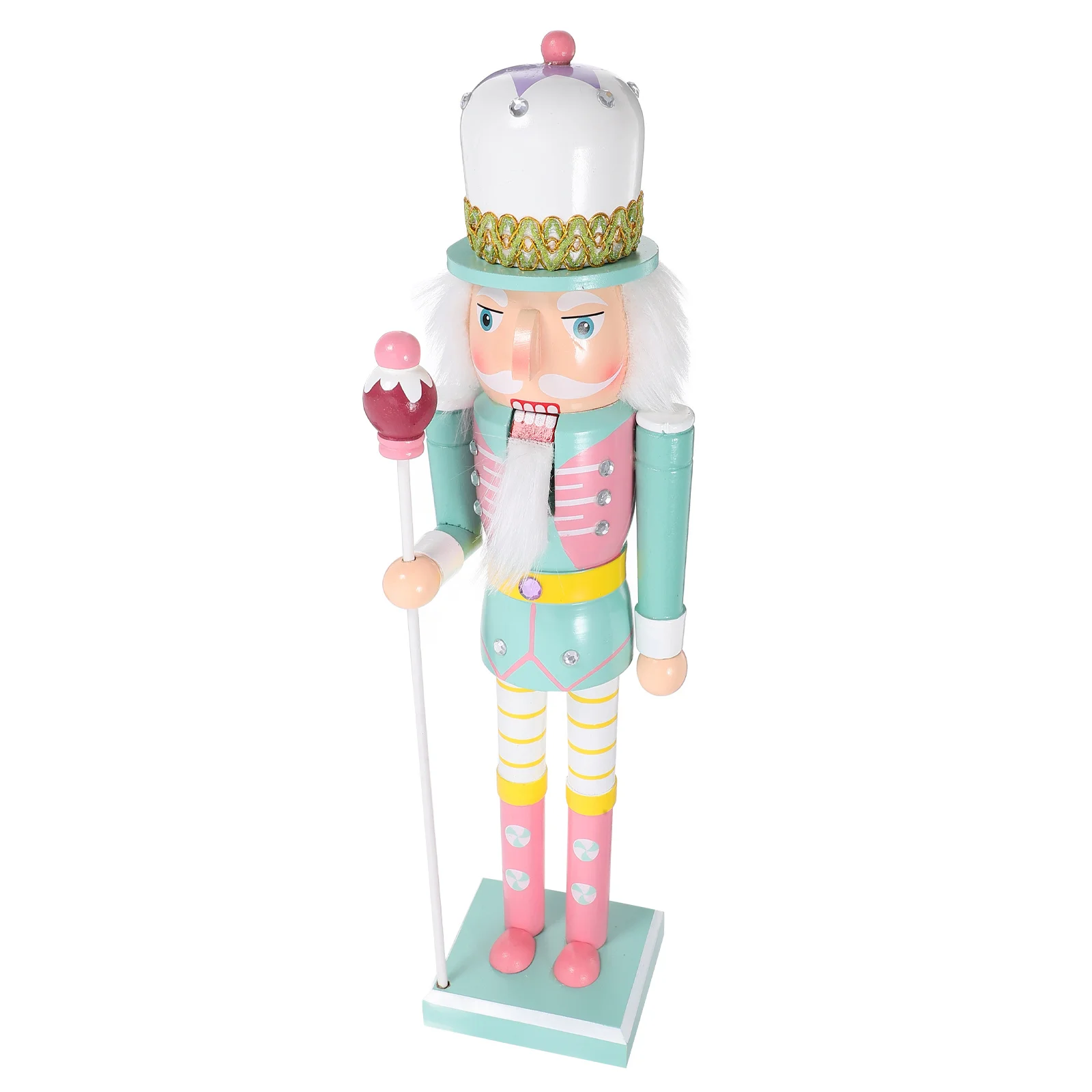 

Xmas Desktop Nutcracker Decor Beautifully Designed for Home Coffee Shop Table Decoration Wooden Nutcracker Christmas Decors