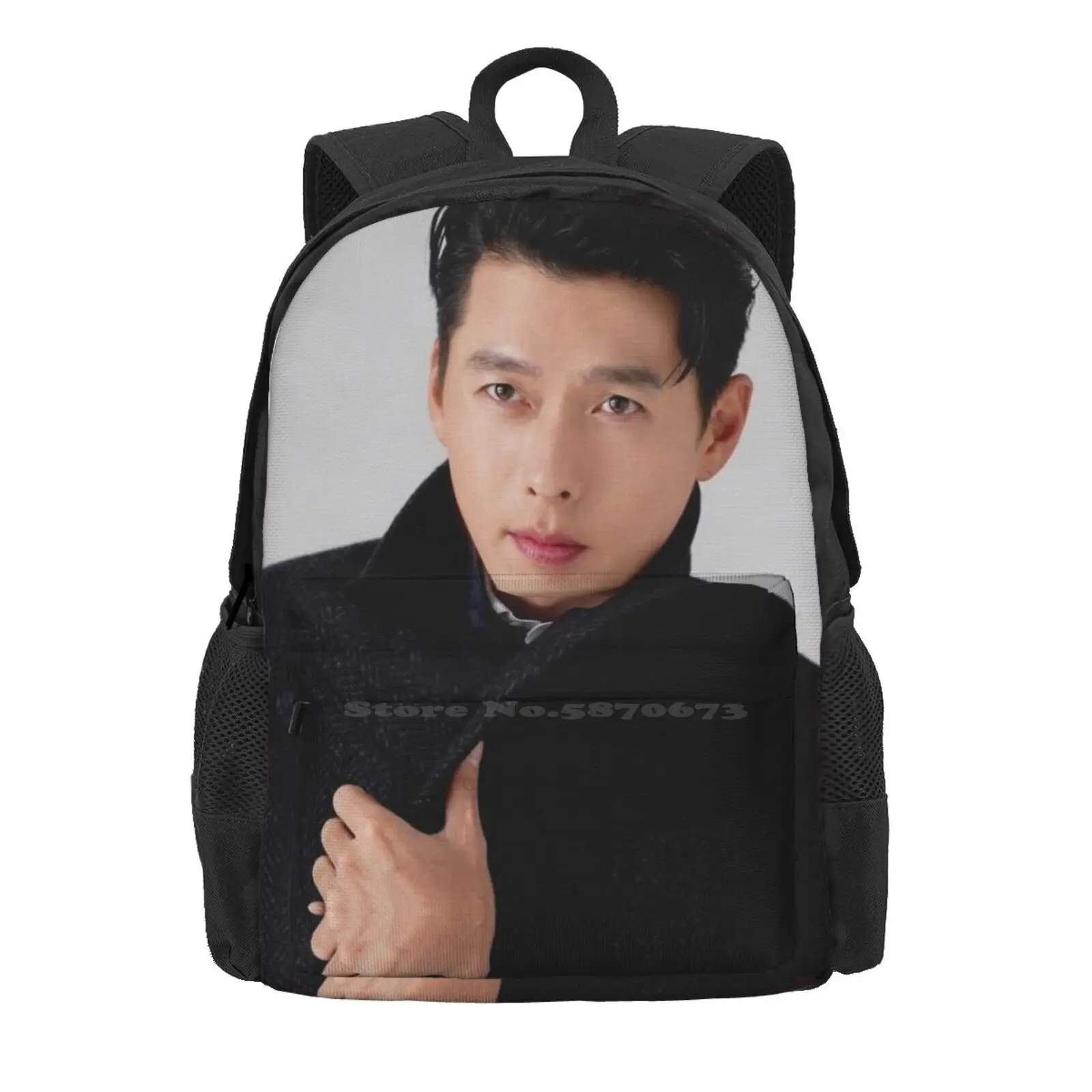 Hyun Bin Hot Sale Backpack Fashion Bags Hyun Bin Oppa Korean Actor Crash Landing On You Son Ye Jin Secret Garden Memories Of