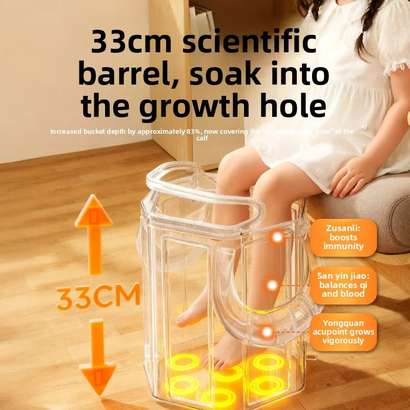 Foldable Foot Bath Bucket for Home Use, Children's Foot Basin, Outdoor Insulated Foot Soak Bag, Portable Over-Calf Deep Bucket