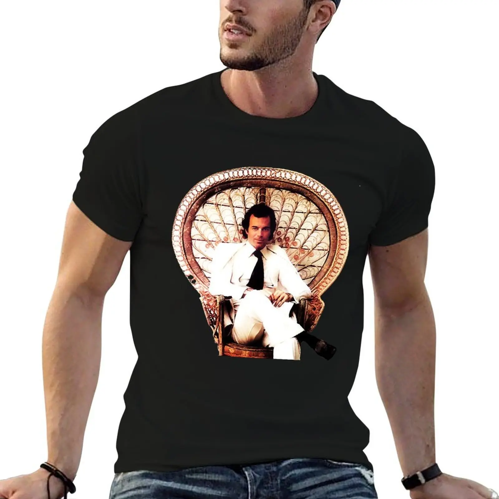Beautiful Model Julio Jose Iglesias Gifts For Everyone T-Shirt man t shirt graphic g man t shirts for men T-Shirt